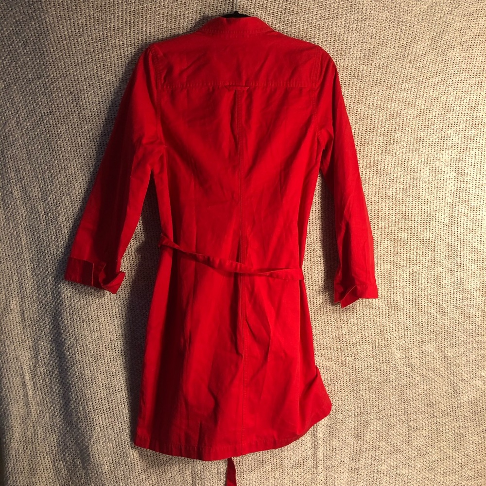 NWOT Red Old Navy Long Sleeved Tie Dress!! - Picture 5 of 5